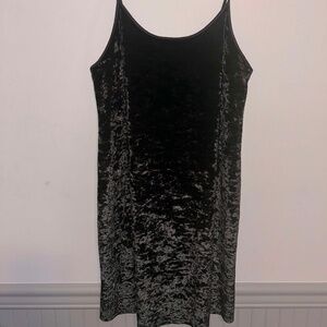 Victoria's Secret Black Velvet Mini Dress - Size M/L